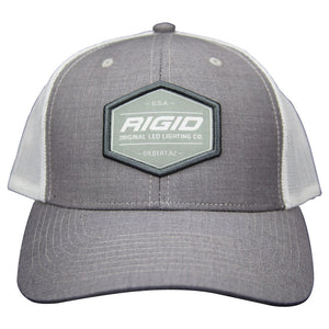 Custom Trucker Hat Grey/White RIGID Industries RIGID Industries