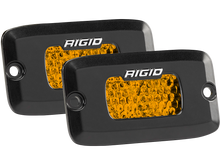 Load image into Gallery viewer, Diffused Rear Facing High/Low Flush Mount Amber Pair SR-M Pro RIGID Industries