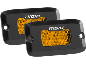 Diffused Rear Facing High/Low Flush Mount Amber Pair SR-M Pro RIGID Industries