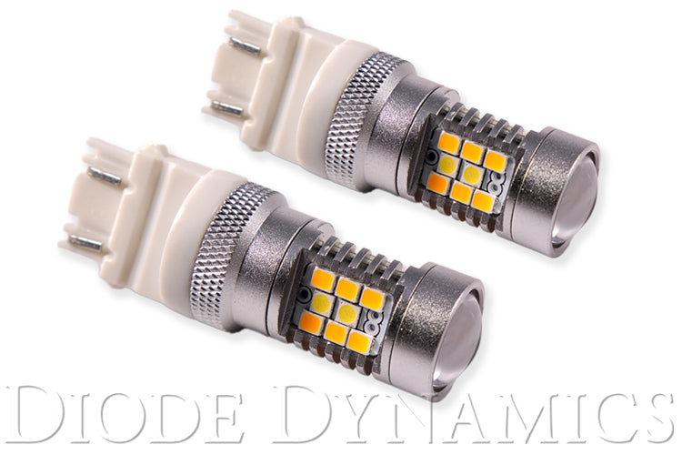 3157 LED Bulb HP24 Dual-Color LED Red White Pair Diode Dynamics