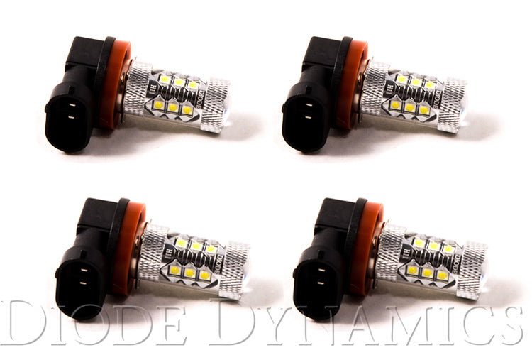 H11 XP80 LED Cool White Set of 4 Diode Dynamics