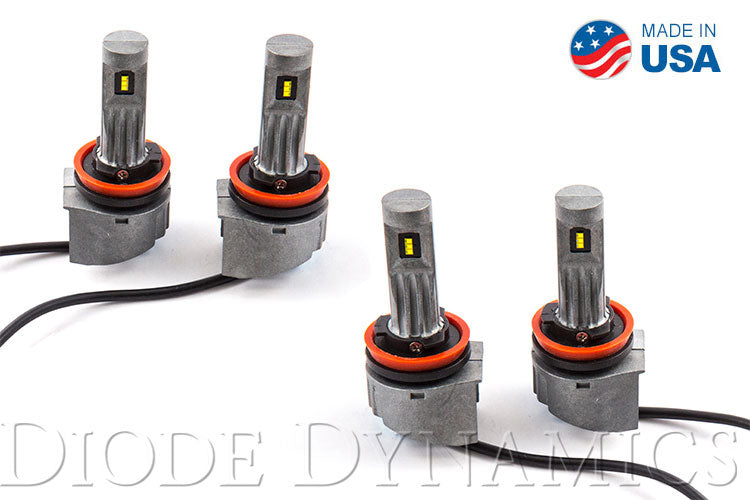 H11 SLF LED Yellow Set of 4 Diode Dynamics