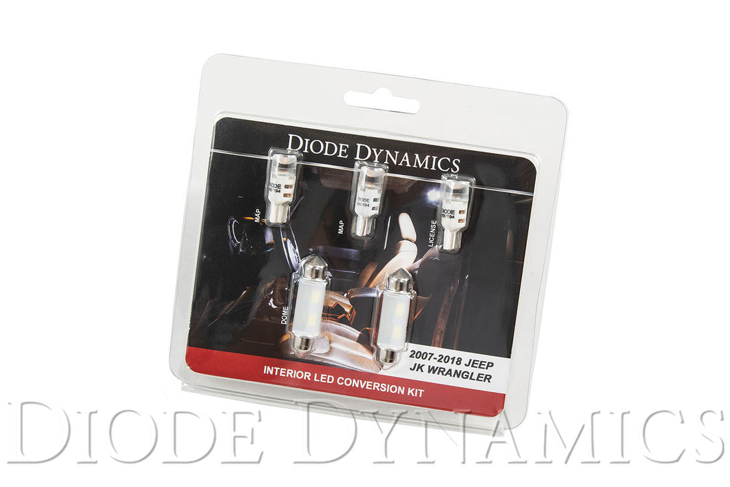 Wrangler JK 4dr Interior Kit Stage 1 Cool White Diode Dynamics