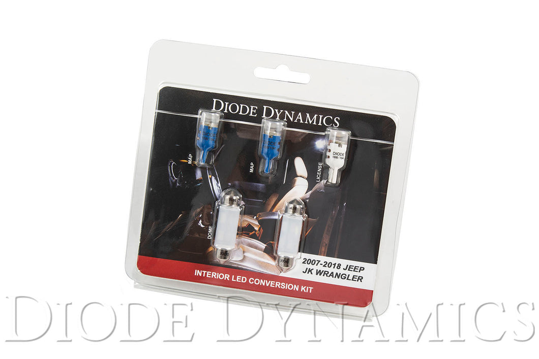 Wrangler JK 4dr Interior Kit Stage 2 Blue Diode Dynamics
