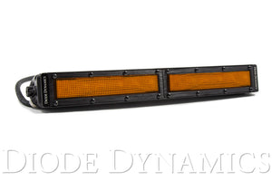 12 Inch LED Light Bar  Single Row Straight Amber Flood Each Stage Series Diode Dynamics