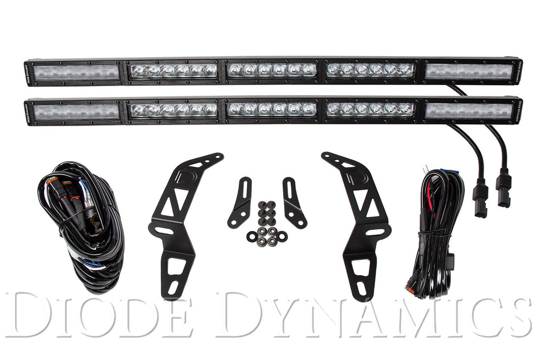 Jeep 2018 SS30 Bumper LED Kit White Combo Dual Diode Dynamics