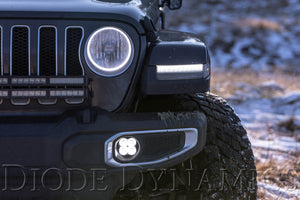 SS3 LED Fog Light Kit for 2020 Jeep Gladiator Overland/Rubicon White SAE/DOT Driving Pro Diode Dynamics