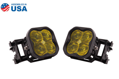 SS3 LED Fog Light Kit for 2011-2014 Subaru WRX/STi, Yellow SAE/DOT Fog Max